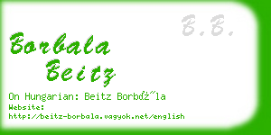 borbala beitz business card